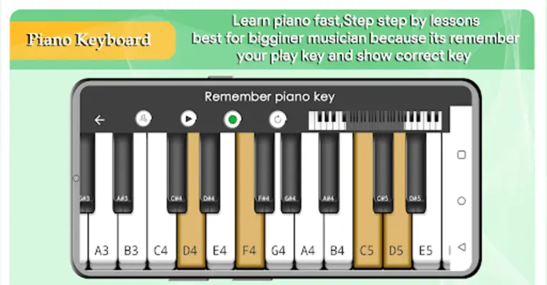 Piano Keyboard android App screenshot 4